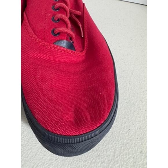 "TOMMY HILFIGER" Red Mens Sneakers Size 12 Street Wear Preppy Academia Walking - Picture 4 of 11